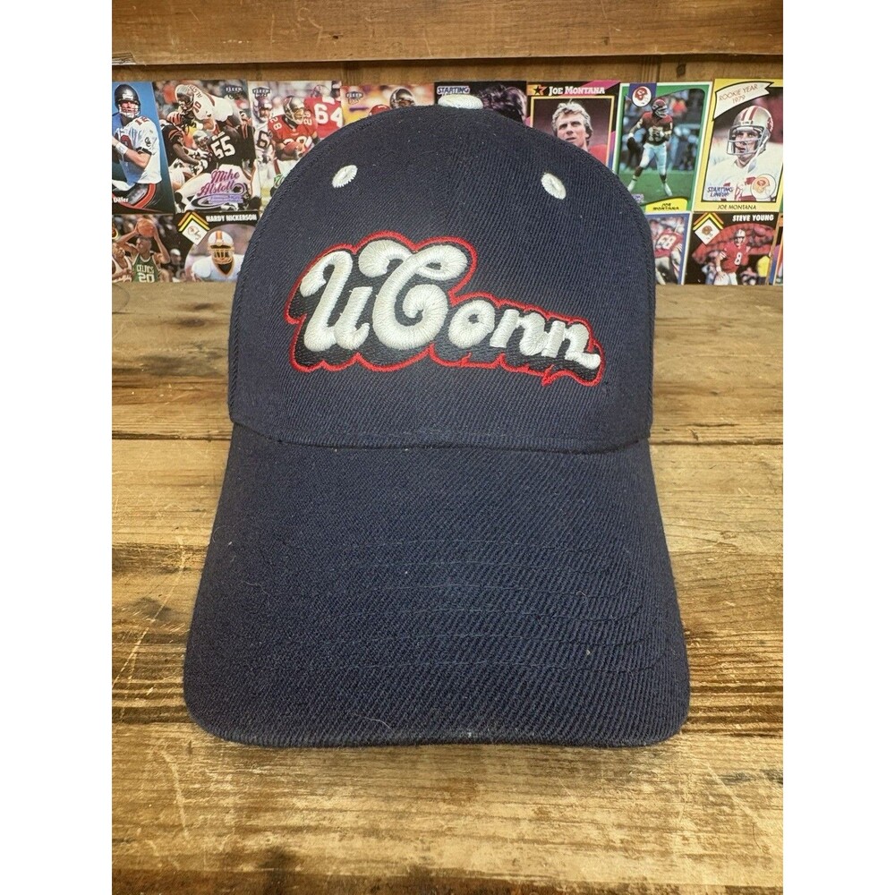 Top Of The World UConn Huskies Hat Cap Stretch Fit Navy University Navy